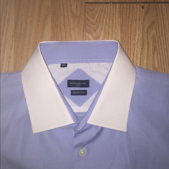 🔥🇮🇹 Rosso Milano White Collar Square Btn🇮🇹🔥 - Picture 6 of 8